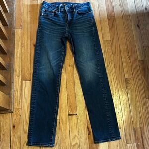 AMERICAN EAGLE SLIM STRAIGHT MEDIUM WASH DENIM JEANS MENS SIZE 28X32